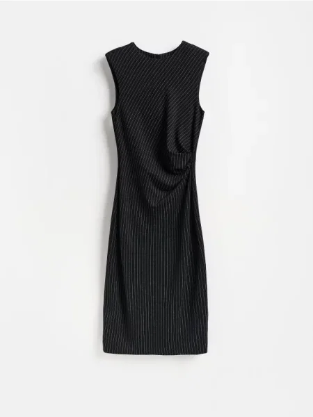 Reserved Rochie midi în dungi negru