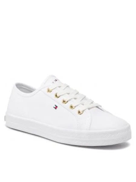 TOMMY HILFIGER Rövid szárú sportcipők Foxie tengerészkék / piros fehér