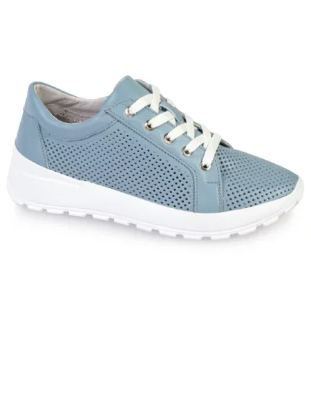 Шкіряні Кеди ModaMilano блакитний