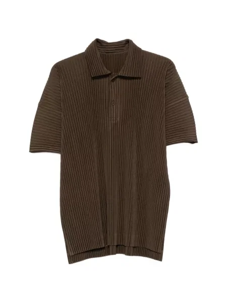 Scurt tricou polo Homme Plisse Issey Miyake verde