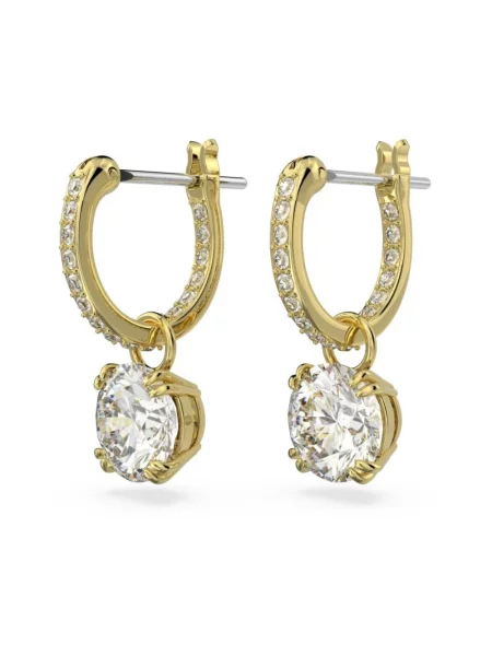 Swarovski Akcesoria Kobieta ONE SIZE Eleganckie kolczyki z kryształem na każdą okazję żółty