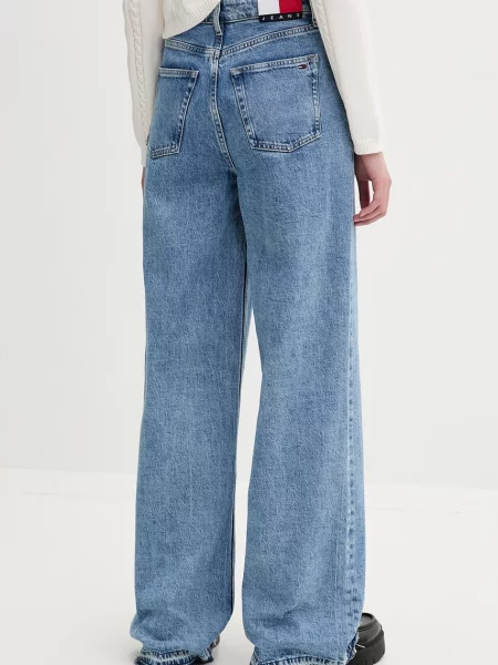 Tommy Jeans jeansy wide leg niebieskie