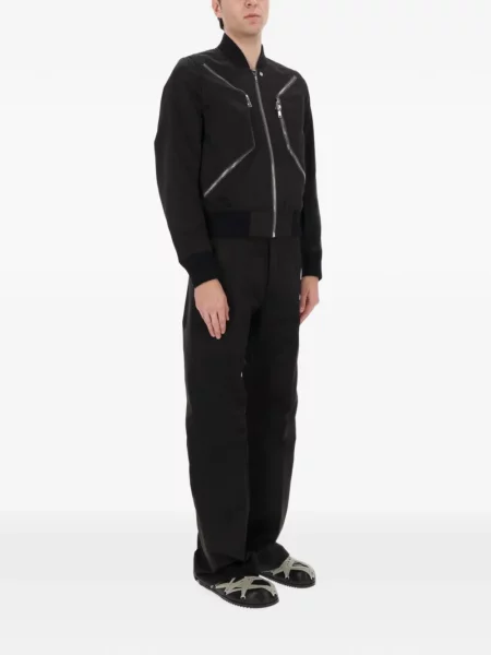 Pantaloni Rick Owens din crep negru