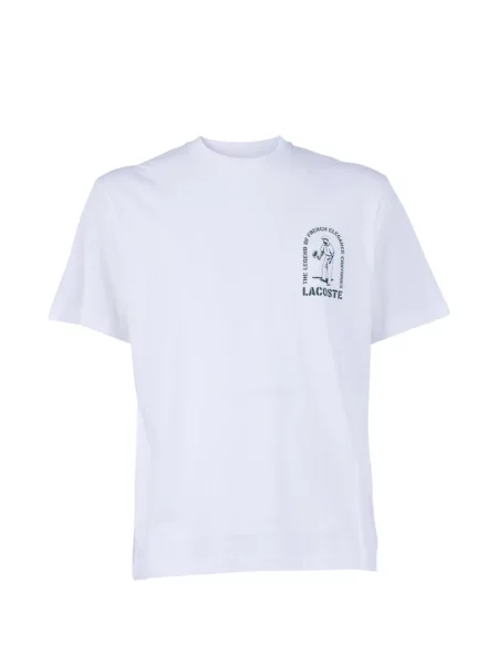 Grafic tricou Lacoste alb