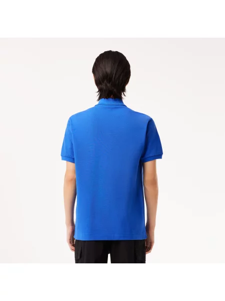 Lacoste Koszulka Polo Oryginał Petit Piqué niebieska