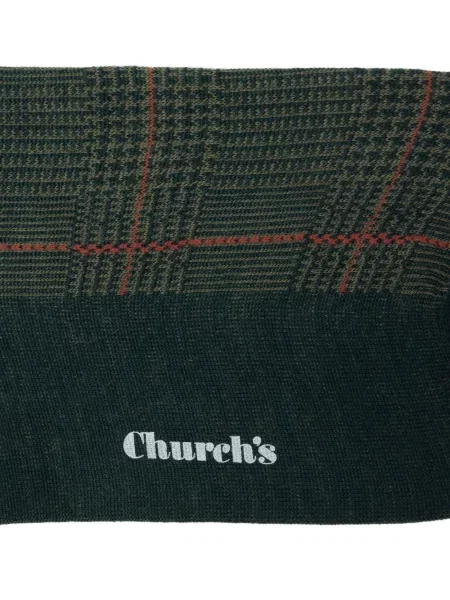 Skarpety Churchs w kratę zielone