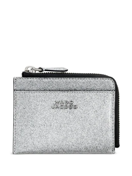 Portofel Marc Jacobs din piele argintiu
