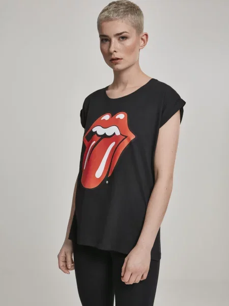 Tricou Merchcode cu strasuri negru