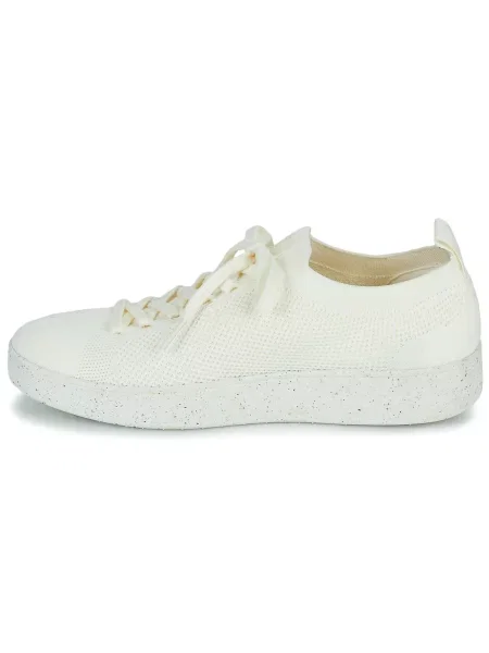 Sneakerși Fitflop tricotate alb