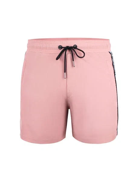 YEAZ Pantaloni de baie Seabeat roz pal / negru alb