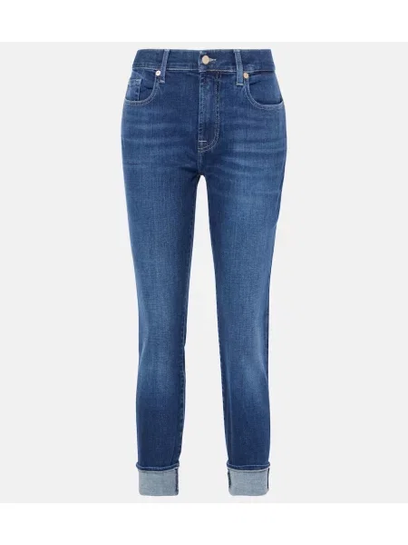 Cropp blugi skinny 7 For All Mankind albastru