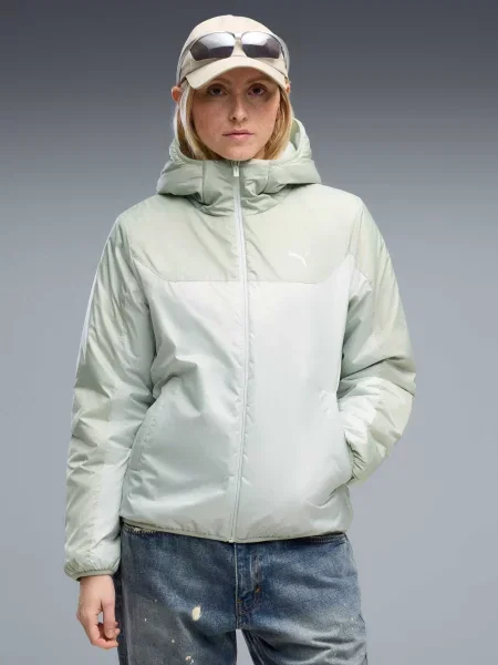 Демисезонная куртка Puma зеленая