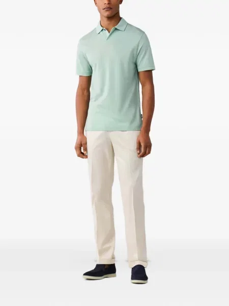 Scurt tricou polo Hackett London verde