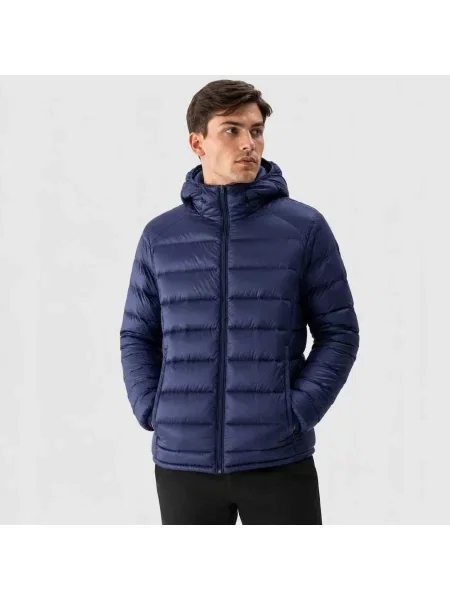 KURTKA ZIMOWA PUCHOWA NARCIARSKA 4F PUCH NATURALNY XL niebieska