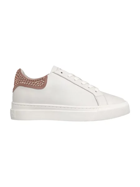 Sneakersy Alma En Pena z dżetami białe