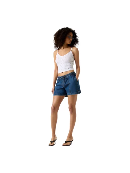 Guess Jeans szorty jeansowe niebieskie