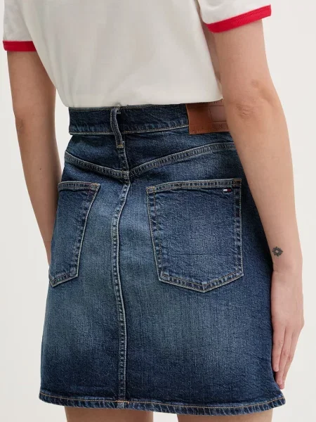 Tommy Jeans spódnica jeansowa granatowa
