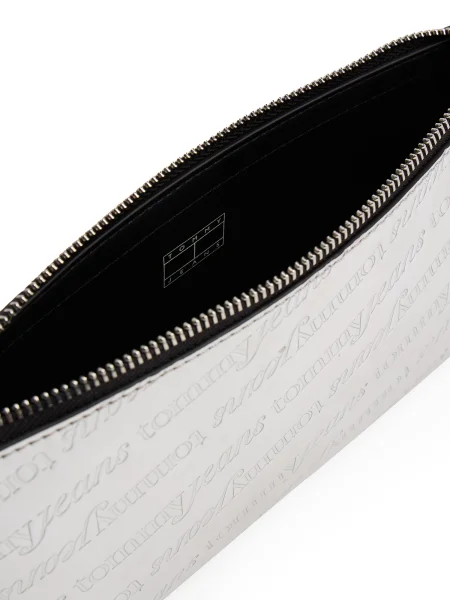 Geantă Tommy Jeans Tjw Must Metallic Shoulder Bag Argintiu negru