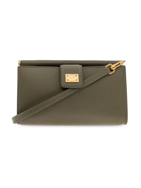 Torebka Dolce And Gabbana skórzana zielona