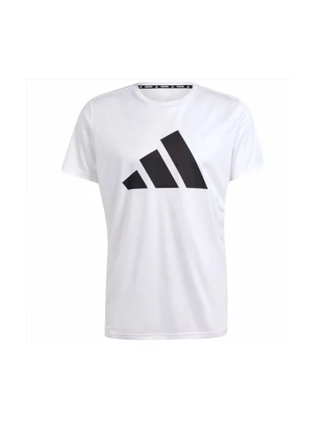 Trčanje majica Adidas bijela