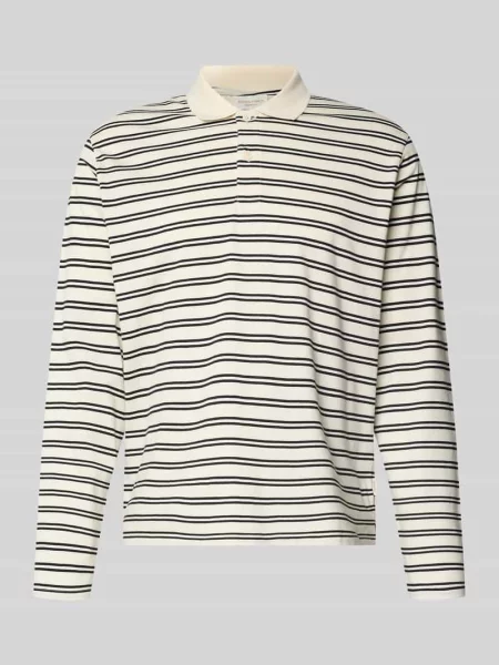 Koszulka polo o kroju regular fit z wzorem w paski model CASSIS' Jack & Jones biała