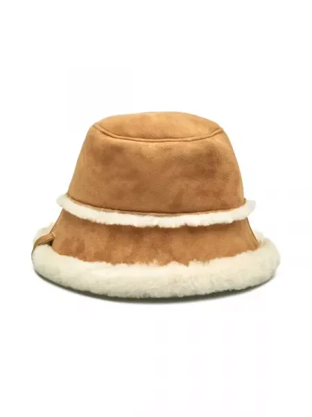 EMU Australia De piele pălărie Shearling bej