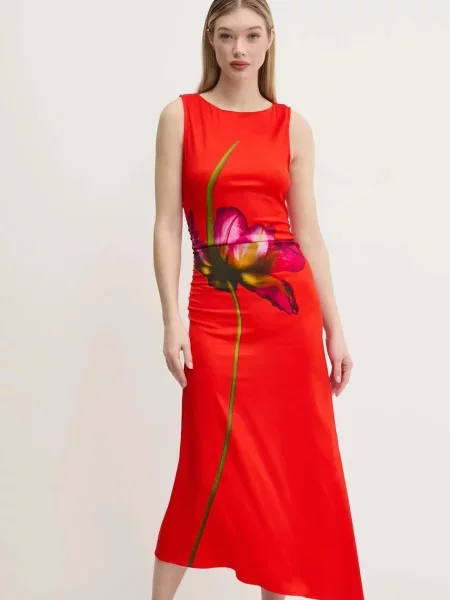 Desigual rochie REIMS rosu maxi mulata roșu