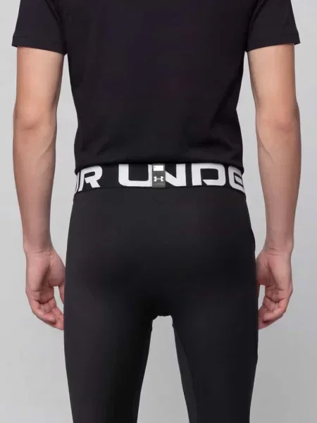 Under Armour legginsy treningowe gładkie czarny