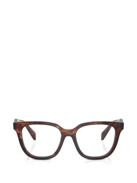 Ochelari de soare Prada Eyewear cu imprimeu geometric maro