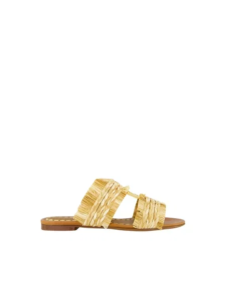 Klapki Dolce And Gabbana skórzane beżowe