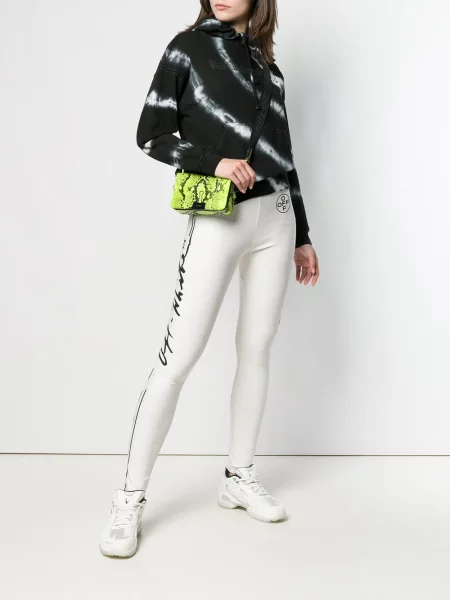 Leggings Off-white cu imagine alb