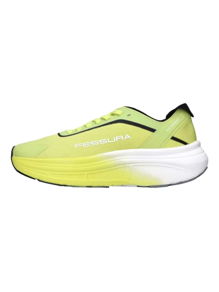 Sneakersy Fessura skórzane żółte