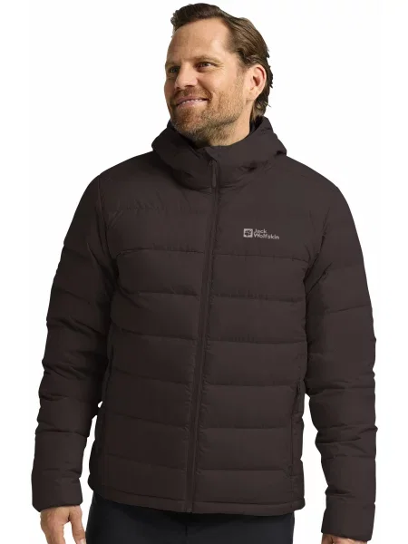 Пуховик Jack Wolfskin коричневый