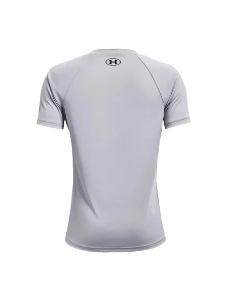 Koszulka z krótkim rękawem dla dzieci Under Armour Tech Big Logo Szary czarna