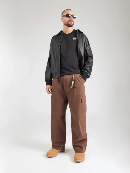 ALPHA INDUSTRIES Tričko béžová / námornícka modrá / hnedá / jedľová čierna