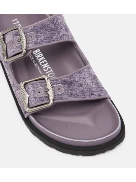 Sandale Birkenstock 1774 de catifea violet