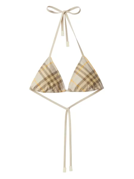 Bikini Burberry în carouri cu imagine