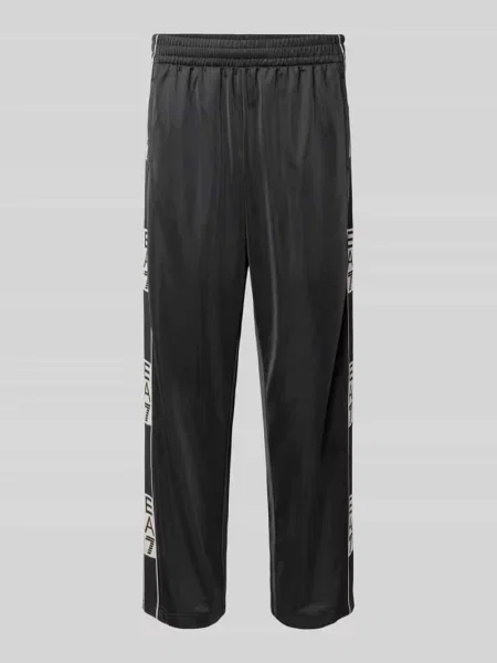 Spodnie treningowe z bocznymi listwami zapinanymi na Ea7 Emporio Armani czarne