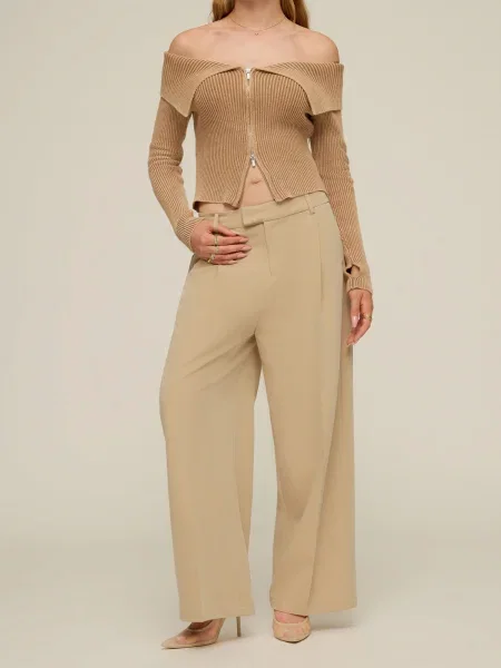 Cheyenne Ochsenknecht Pantaloni taupe gri