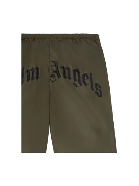 Kąpielówki Palm Angels z logo zielone