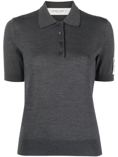 Tricou polo Golden Goose cu autograf