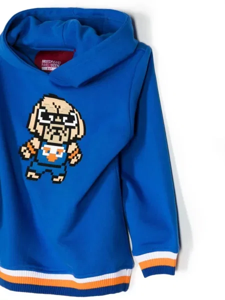 Bluza z kapturem dziecięca Mostly Heard Rarely Seen 8-bit niebieska