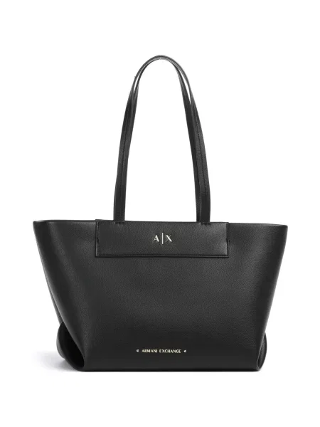 Geantă shopper Armani Exchange negru