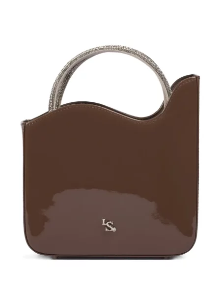 Mała torebka Le Silla z kryształkami brązowa
