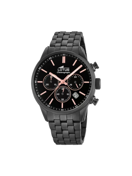 Lotus Analogové hodinky Chronograph Chrono' černá
