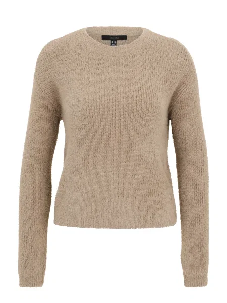 Vero Moda Petite Pulover VMPUFF tamno bež