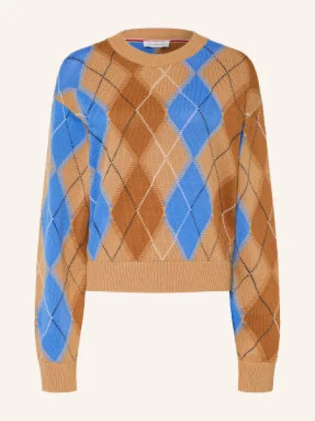 Tommy Hilfiger Svetry hnědá / světle hnědá modrá