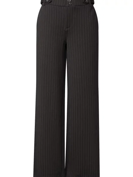 STREET ONE Pantaloni Emee maro închis alb