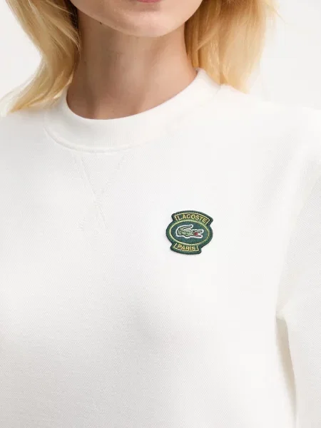 Свитер Lacoste с аппликацией бежевый