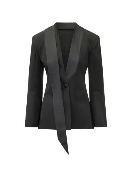 Sacou The Attico asimetric negru